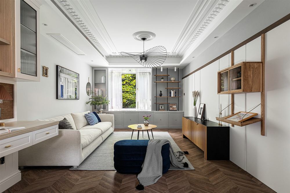 北海装修设计万科沁园130平方米三居-日式简约风格室内家装案例效果图